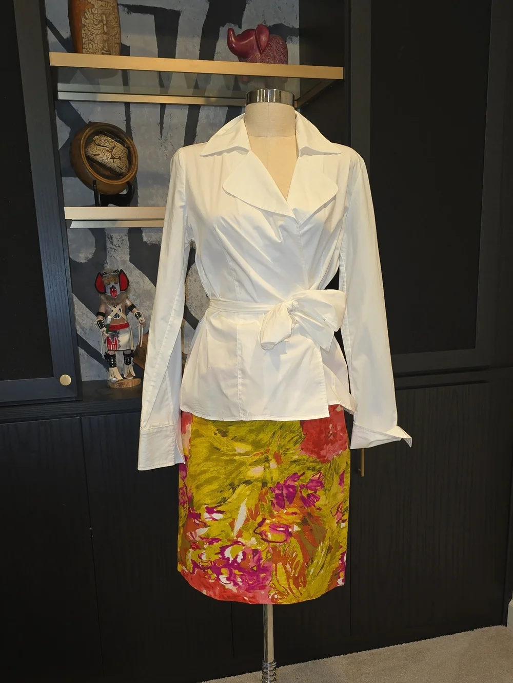 Floral Pencil Multicolor Skirt